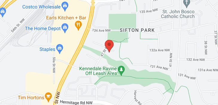 map of 13241 47 ST NW